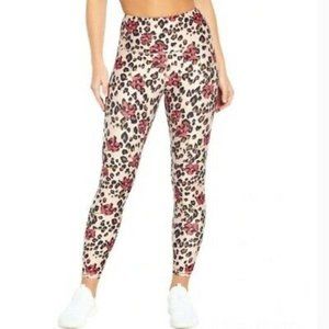 Wildfox Sweat Coral Wild Leopard Print Leggings